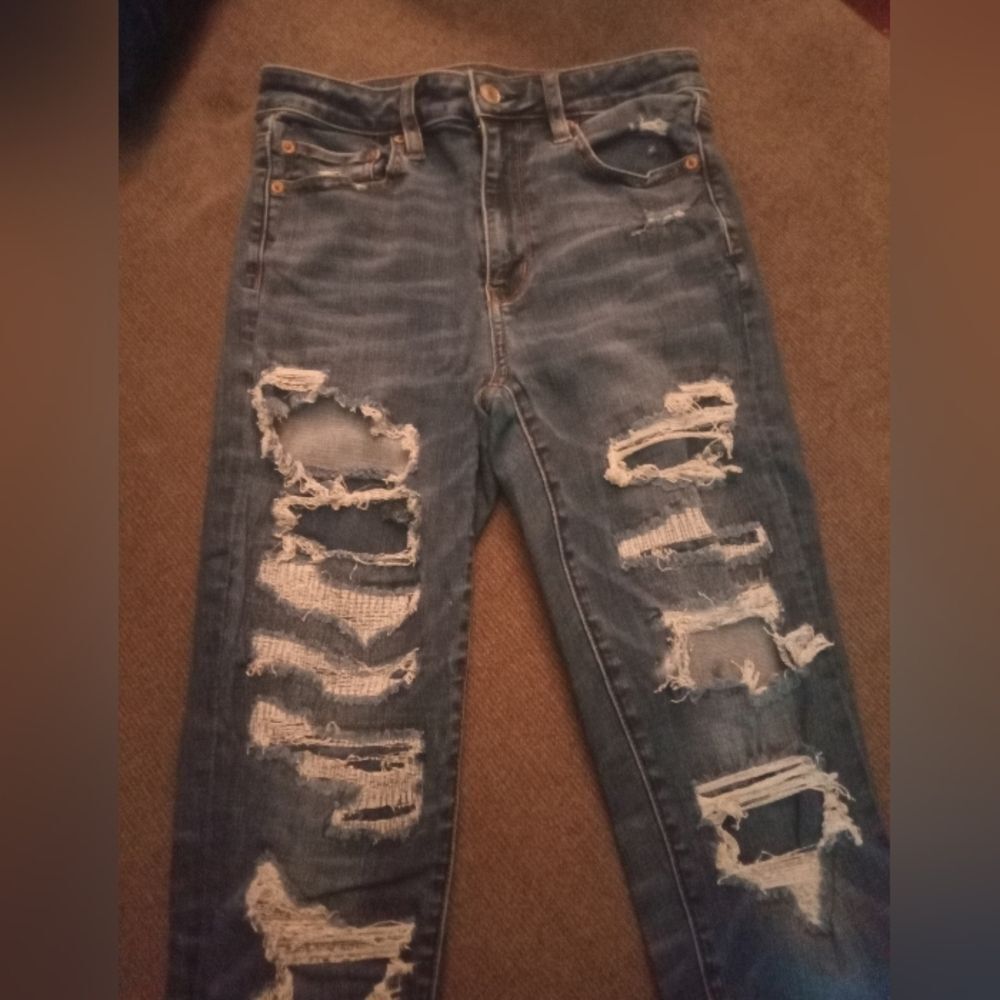 🤠American Eagle Super Hi-Rise Jeggings Women's Size 6